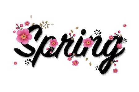 Spring Text With Gradient Mesh, Vector Illustration Stock Photo - Budget Royalty-Free & Subscription, Code: 400-09028293