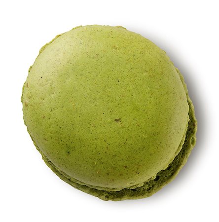 simsearch:400-06462101,k - Pistachio macaron isolated on a white background Stock Photo - Budget Royalty-Free & Subscription, Code: 400-09028588