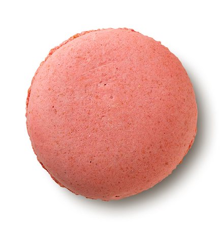 simsearch:400-06564979,k - Raspberry macaron isolated on a white background Stock Photo - Budget Royalty-Free & Subscription, Code: 400-09028592