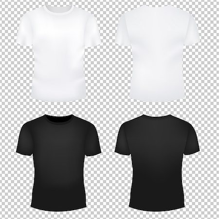 T-Shirt Template Set Gradient Mesh, Vector Illustration Stock Photo - Budget Royalty-Free & Subscription, Code: 400-09028755