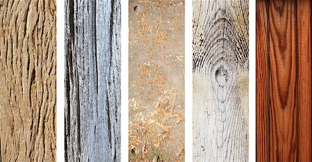 simsearch:400-07831890,k - Collection of vertical and horizontal wooden banners with old wood texture of different colors Photographie de stock - Aubaine LD & Abonnement, Code: 400-09029202