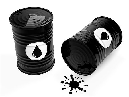 simsearch:400-05073128,k - Black oil barrels isolated on white background.3d illustration. Fotografie stock - Microstock e Abbonamento, Codice: 400-09029558