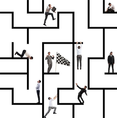 simsearch:400-04811369,k - Business person inside a big maze like a business game Stock Photo - Budget Royalty-Free & Subscription, Code: 400-09029795