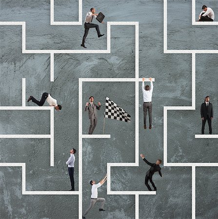 simsearch:400-04811369,k - Business person inside a big maze like a business game Stock Photo - Budget Royalty-Free & Subscription, Code: 400-09029844