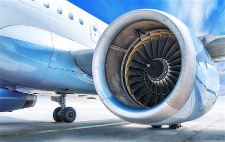 flying start - jet engine against a sky Stock Photo - Budget Royalty-Free & Subscription, Code: 400-09030066