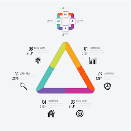 simsearch:400-07423002,k - Modern infinite triangle origami style number options banner. Vector illustration. can be used for workflow layout, diagram, step options, web design, infographics. Foto de stock - Super Valor sin royalties y Suscripción, Código: 400-09031711