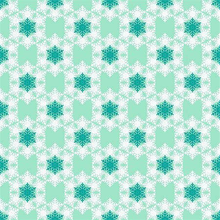 simsearch:400-08814672,k - Seamless pattern with snowflakes white green blue. Vector Illustration Stock Photo - Budget Royalty-Free & Subscription, Code: 400-09032065