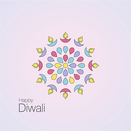 simsearch:400-08833647,k - Creative poster, banner or flyer design of Diwali for Indian Festival of Lights, Happy Diwali. Photographie de stock - Aubaine LD & Abonnement, Code: 400-09032222