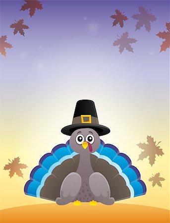 Thanksgiving turkey topic image 6 - eps10 vector illustration. Stock Photo - Budget Royalty-Free & Subscription, Code: 400-09032319