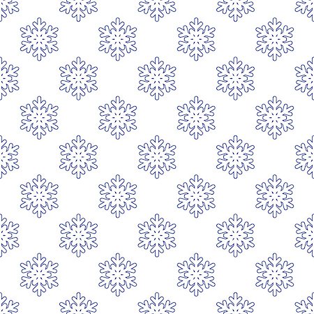 simsearch:400-08814672,k - Seamless pattern with snowflakes on white background. Vector Illustration Stock Photo - Budget Royalty-Free & Subscription, Code: 400-09032526