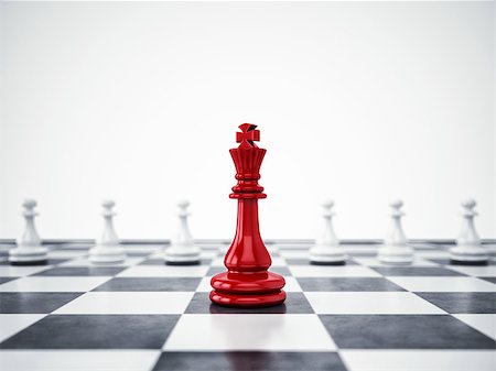 Red pawn differ from the mass. Concept of uniqueness and leadership. 3D Rendering Stock Photo - Budget Royalty-Free & Subscription, Code: 400-09032630