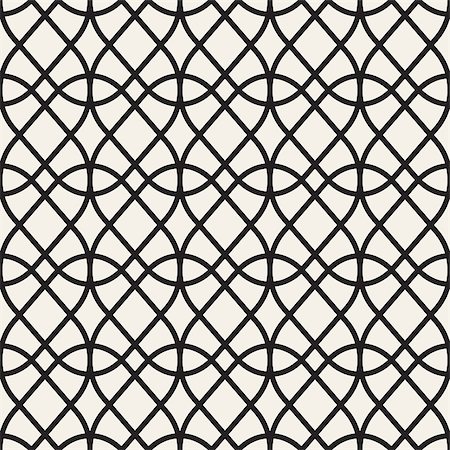 simsearch:400-08415945,k - Vector Seamless Line Grid Pattern. Abstract Geometric Background Design. Stylish Lattice Texture Stockbilder - Microstock & Abonnement, Bildnummer: 400-09045502
