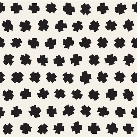 simsearch:400-08403491,k - Vector Seamless Pattern. Abstract Background With Scattered Geometric Shapes. Monochrome Hand Drawn Texture Foto de stock - Super Valor sin royalties y Suscripción, Código: 400-09045527