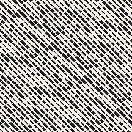 simsearch:400-09050623,k - Vector Seamless Black And White Irregular Dash Rectangles Grid Pattern. Trendy Monochrome Texture. Abstract Geometric Background Design Fotografie stock - Microstock e Abbonamento, Codice: 400-09045562
