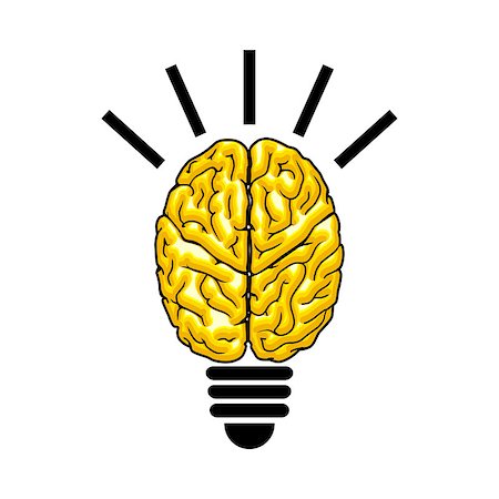 simsearch:400-07578321,k - Illustration bulbs as the brain on a white background. Stock Photo - Budget Royalty-Free & Subscription, Code: 400-09045855