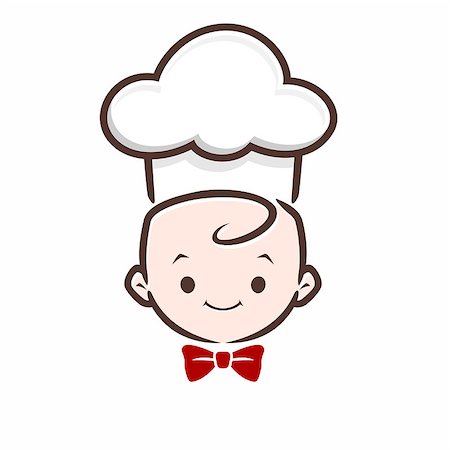Cartoon vector baby chef icon for design element Stock Photo - Budget Royalty-Free & Subscription, Code: 400-09046183