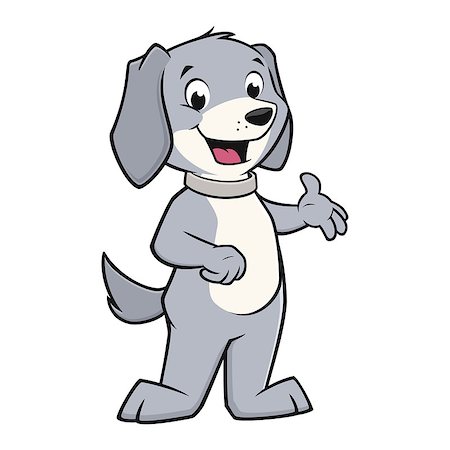 simsearch:400-09049781,k - Vector illustration of a funny  smiling dog Foto de stock - Super Valor sin royalties y Suscripción, Código: 400-09046203