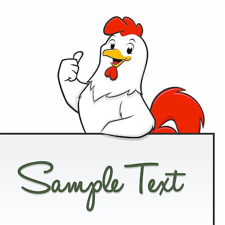 Happy  cartoon chicken for frame border element Foto de stock - Super Valor sin royalties y Suscripción, Código: 400-09046224