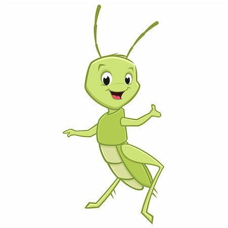 simsearch:400-09049781,k - Vector illustration of a cute grasshopper  for design element Foto de stock - Super Valor sin royalties y Suscripción, Código: 400-09046234