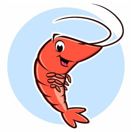 Vector illustration of a cute shrimp  for design element Foto de stock - Super Valor sin royalties y Suscripción, Código: 400-09046238