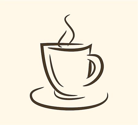 simsearch:400-04603391,k - Cup of hot drink ,coffee, tea etc. vector eps10 Fotografie stock - Microstock e Abbonamento, Codice: 400-09046414