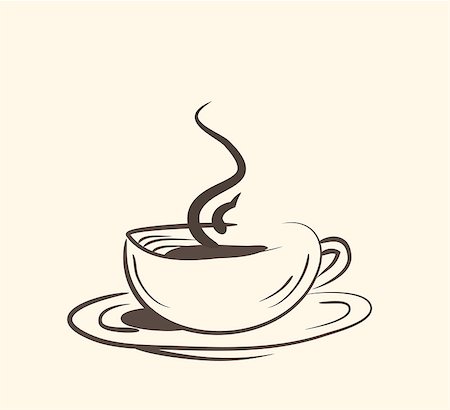 simsearch:400-04603391,k - Cup of hot drink ,coffee, tea etc. vector eps10 Fotografie stock - Microstock e Abbonamento, Codice: 400-09046417