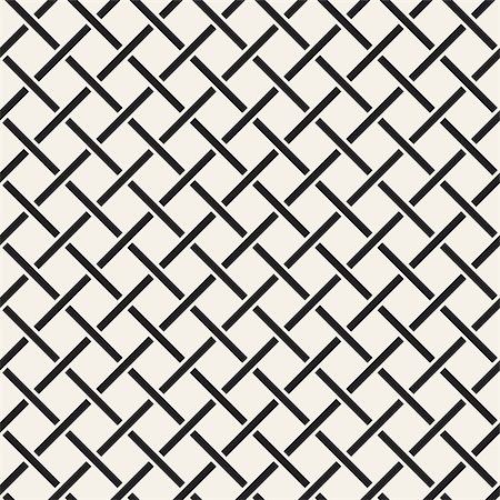 simsearch:400-08415945,k - Seamless woven stripes lattice pattern. Modern stylish texture. Repeating abstract background with interlacing lines. Simple monochrome grid Stockbilder - Microstock & Abonnement, Bildnummer: 400-09046575