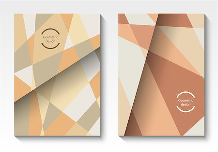 simsearch:400-08531532,k - Vector annual report templates, abstract geometric background, abstract shapes on vertical format Stock Photo - Budget Royalty-Free & Subscription, Code: 400-09046746