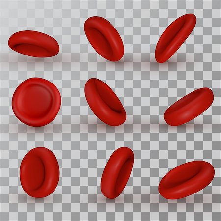 red blood cell - Vector Red Blood Cells.Design Elements Set of 9 3D perspectives Photographie de stock - Aubaine LD & Abonnement, Code: 400-09046783