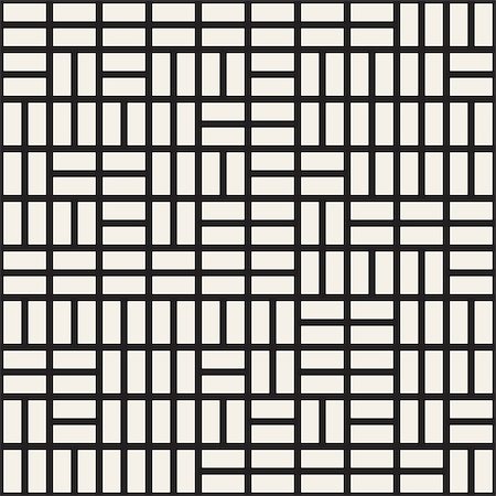 simsearch:400-08415945,k - Vector seamless pattern. Mesh repeating texture. Linear grid with chaotic shapes. Stylish geometric lattice modern design Stockbilder - Microstock & Abonnement, Bildnummer: 400-09046874