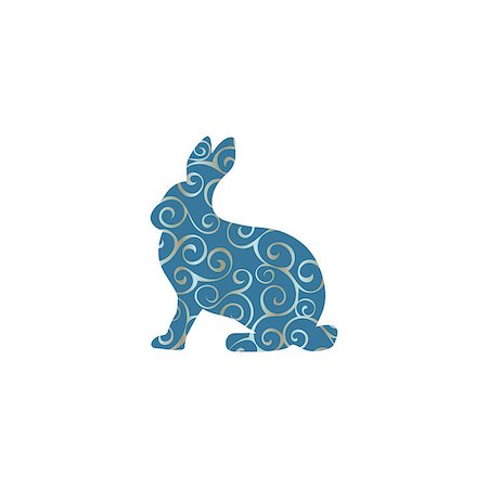 simsearch:400-06866996,k - Hare wild color silhouette animal. Vector Illustrator. Foto de stock - Super Valor sin royalties y Suscripción, Código: 400-09046915