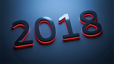 simsearch:400-08318552,k - 3d rendering of the number 2018 for new year holidays Stock Photo - Budget Royalty-Free & Subscription, Code: 400-09047063