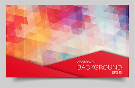 red gradient - bright color banner with triangle shapes for your design Stock Photo - Budget Royalty-Free & Subscription, Code: 400-09047625