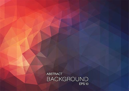 simsearch:400-08345289,k - Flat Retro triangle Background of geometric shapes for web design Stock Photo - Budget Royalty-Free & Subscription, Code: 400-09047626