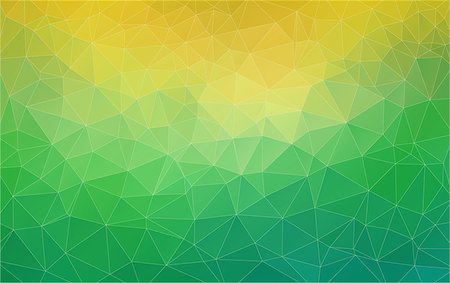 shmel (artist) - Green and yellow gradient triangle banner. Flat Vector background Stock Photo - Budget Royalty-Free & Subscription, Code: 400-09047640