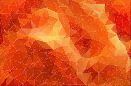 shmel (artist) - Flat Orange Polygonal Background. Colorful mosaic pattern. Stock Photo - Budget Royalty-Free & Subscription, Code: 400-09047650