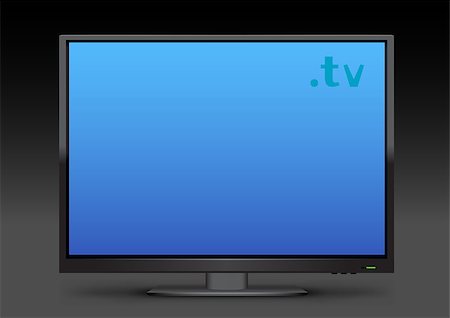 simsearch:400-07613462,k - Watch TV on transparent background. Flat modern empty computer monitor or digital plasma television device. Electronic media equipment Stock Photo - Budget Royalty-Free & Subscription, Code: 400-09047660