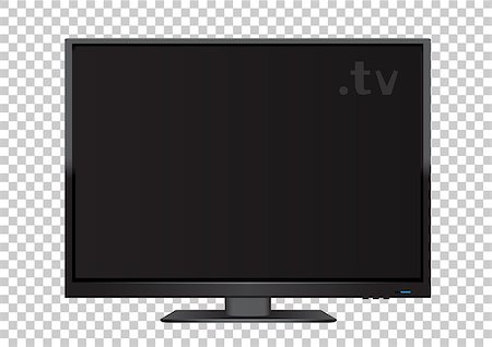 simsearch:400-07613462,k - TV on transparent background. Flat modern empty computer monitor or digital plasma television device. Electronic media equipment Stock Photo - Budget Royalty-Free & Subscription, Code: 400-09047662