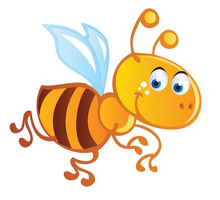 simsearch:400-04266492,k - funny bee cartoon Photographie de stock - Aubaine LD & Abonnement, Code: 400-09048538