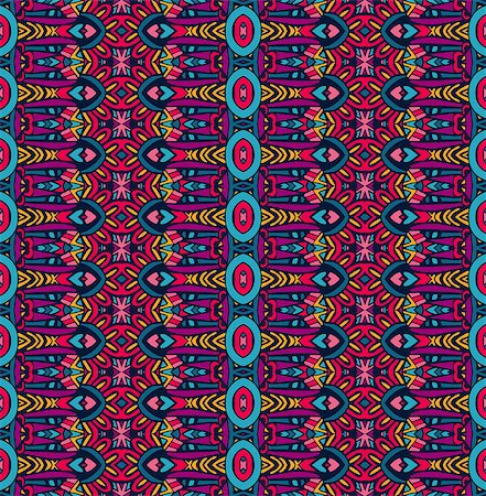 simsearch:400-08966083,k - ethnic festive pattern for fabric. Abstract geometric colorful vintage seamless pattern ornamental. Stockbilder - Microstock & Abonnement, Bildnummer: 400-09049401