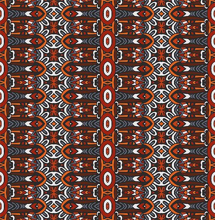 simsearch:400-08966083,k - seamless indian ethnic tribal pattern. Geometric stripe background Stockbilder - Microstock & Abonnement, Bildnummer: 400-09049501