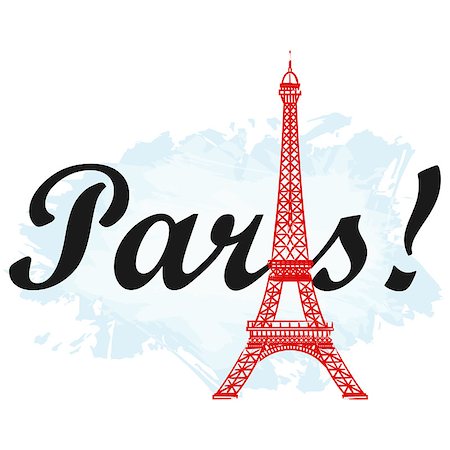 simsearch:400-08014075,k - Eiffel tower isolated vector illustration, it is easy to edit and change. Foto de stock - Royalty-Free Super Valor e Assinatura, Número: 400-09050082