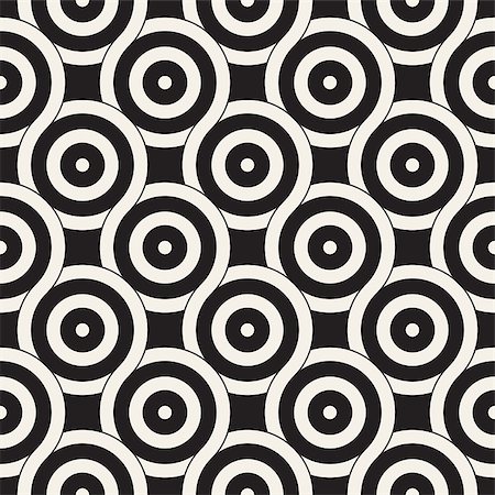 simsearch:400-08807079,k - Vector seamless geometric pattern composed with circles and lines. Modern stylish rounded stripes texture. Repeating abstract decorative background Stock Photo - Budget Royalty-Free & Subscription, Code: 400-09050190