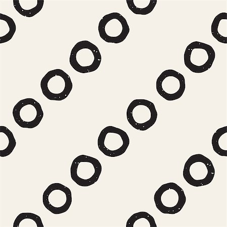 simsearch:400-08411543,k - Hand drawn black and white ink abstract seamless pattern. Vector stylish grunge texture. Monochrome geometric shappes paint brush lines Photographie de stock - Aubaine LD & Abonnement, Code: 400-09050210