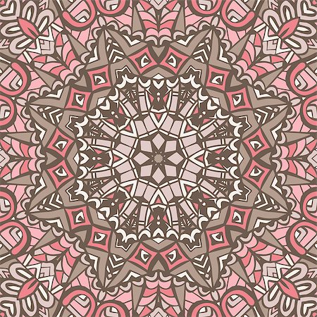 simsearch:400-08616384,k - pink Seamless abstract tiled pattern. classical style vector background Stockbilder - Microstock & Abonnement, Bildnummer: 400-09050230
