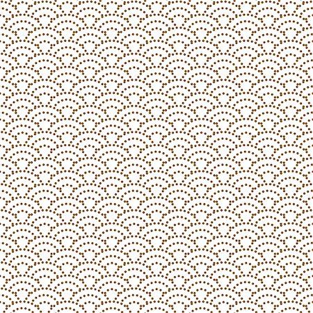 Japanese wave dotted traditional vector seamless pattern in gold line color style. Japan inspired floral design. Fotografie stock - Microstock e Abbonamento, Codice: 400-09050407