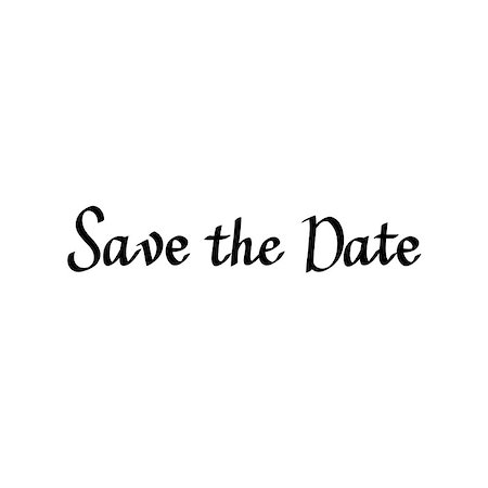 simsearch:400-09120783,k - Save the date vector calligraphy digital drawn imitation design Stock Photo - Budget Royalty-Free & Subscription, Code: 400-09050979