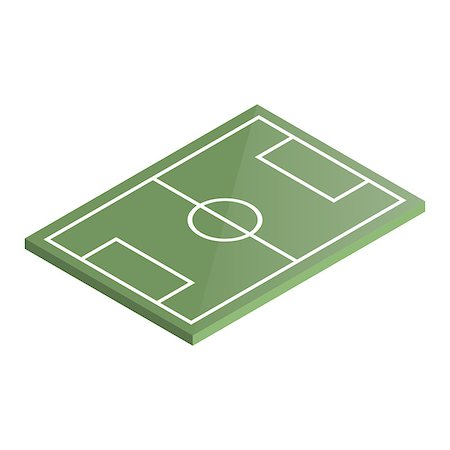 simsearch:400-05133000,k - Icon playground soccer. Design element of sports objects. Flat 3d isometric style, vector illustration. Fotografie stock - Microstock e Abbonamento, Codice: 400-09051002