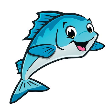 Vector illustration of a cute blue fish for design element Foto de stock - Super Valor sin royalties y Suscripción, Código: 400-09051056