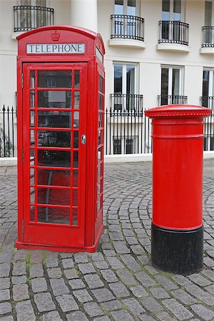 england post box - British Icons Red Telephone Box and Royal Mail Pillar Postbox Stock Photo - Budget Royalty-Free & Subscription, Code: 400-09051333